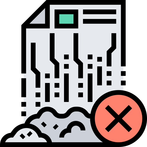 Data Destruction Icon