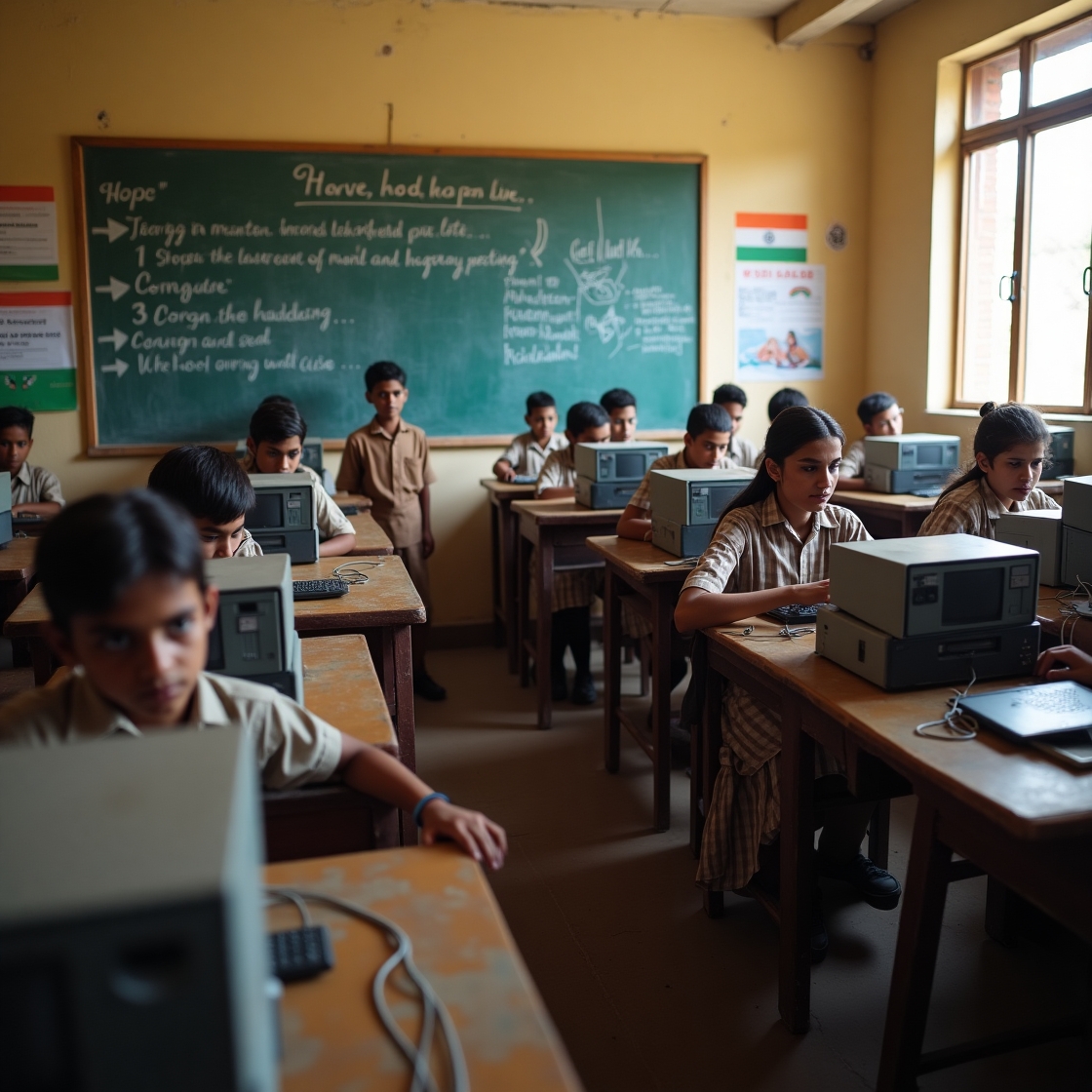 Student holding a digital certification